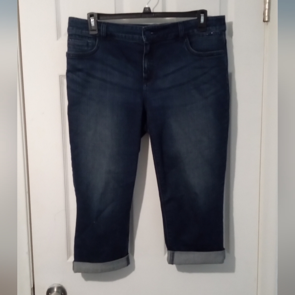 Chico's Midnight Blue Cropped Jeans
